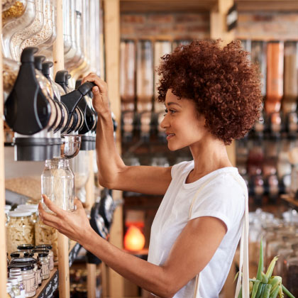 Woman shopping